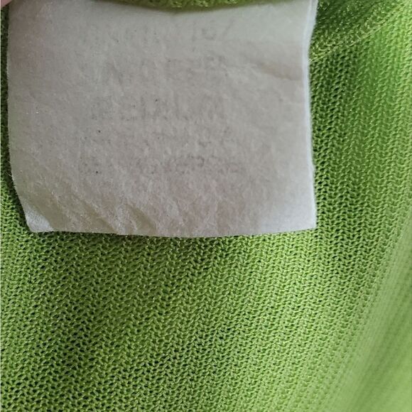 Cha Vente M Tie Dye Top Green Blue Boho V Neck - Picture 10 of 10